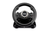 1 x RAW Customer Returns JINSHU GTR RACING WHEEL - INDECA Racing Wheel with Pedals compatible with Playstation 4, Playstation 3, Switch and PC  - RRP €70.13