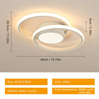 1 x RAW Customer Returns SENQIU Ceiling Light LED, 42W 4700LM Round Ceiling Light Modern, White Acrylic LED Ceiling Lighting for Bedroom Living Room Kitchen Dining Room, Warm White Light 3000K, 40CM - RRP €36.98