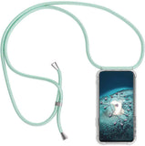 9 x Brand New Hanging Rope Phone Case for Samsung Galaxy A20s, Transparent Soft Silicone TPU Case with Adjustable Lanyard Rope Strap, Green - RRP €81.45