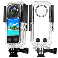 1 x RAW Customer Returns VOLOHAS Waterproof Case for insta360 X3 Action Camera Waterproof Case Diving Housing 40m Underwater Case Protective Case with Quick Mount Clamp for insta360 X3 Panorama Camera - RRP €63.99