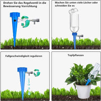 1 x Brand New Voarge Automatic Watering Set, 30 Pieces Plant Watering System Adjustable Simple with Control Valve Switch, for Potted Plants Garden Plants Houseplant for Most Bottles - RRP €14.03