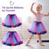 1 x RAW Customer Returns ACWOO Girls Unicorn Princess Dress, Fairy Costume Girls, Tutu Skirt Ballet Skirt, Unicorn Costumes Children with Unicorn Headband Wings Wand for Halloween Birthday Party 2-10 Years Purple  - RRP €15.16