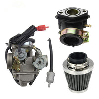 1 x RAW Customer Returns GOOFIT 42mm Air Filter and Motorcycle PD24J 24mm Carburetor Intake Manifold Replacement for GY6 125cc 150CC Go Kart Moped and Scooter - RRP €37.33