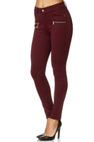 1 x RAW Customer Returns Elara Damen Stretch Hose Skinny Fit Jegging Chunkyrayan H86-5 Wine 48 4XL  - RRP €28.19