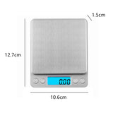 1 x RAW Customer Returns Precision scale, 2000g 0.1 digital pocket scale, gram scale, with PCS function, tare function, 6 units conversion, LCD display - RRP €10.07