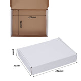 1 x RAW Customer Returns GIFTGARDEN Flat Packaging Cardboard Boxes 25 Pieces 280x204x51 MM B5 Shipping or Storage Boxes White - RRP €24.13