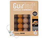 1 x RAW Customer Returns GuirLED - LED cotton balls fairy lights USB - Baby night light 2h - Dual USB 2A power supply included - 3 intensities - 24 balls 2.4m - Mesopotamia - RRP €34.99