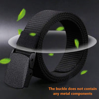 2 x Brand New HYCOPROT Tactical Belt for Elastic Adjustable Fabric Belt Breathable Nylon Canvas Belt with Plastic Buckle 2pcs, Grey  - RRP €55.2