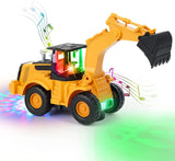 1 x RAW Customer Returns Excavator toy, automatic walking with sound and light vehicle construction site vehicles, car children s toy excavator with lights and multiple music for children 3 4 5 6 7 years - RRP €18.99