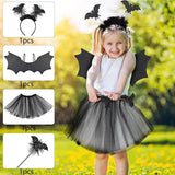 9 x Brand New YeahBoom bat costume children, Halloween bat costume, wings cape, costume bat set, bat magic wand, vampire bat wings cape, bat masquerade, costume party fancy dress - RRP €81.54