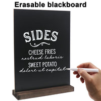 1 x RAW Customer Returns Tabletop Chalkboard Stand Sign with Stand 2 Pack 21.4 x 29cm Double Sided Small Blackboard Menu Chalkboard Sign Vintage Message Boards for Wedding Bar and Restaurant - RRP €19.06