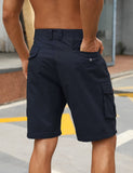 1 x RAW Customer Returns TOMEEK Cargo Shorts for Men Cotton Bermuda Men with Multiple Pockets Vintage Shorts Combat Work Casual Loose Summer Shorts, Navy Blue, Size XXL - RRP €31.46