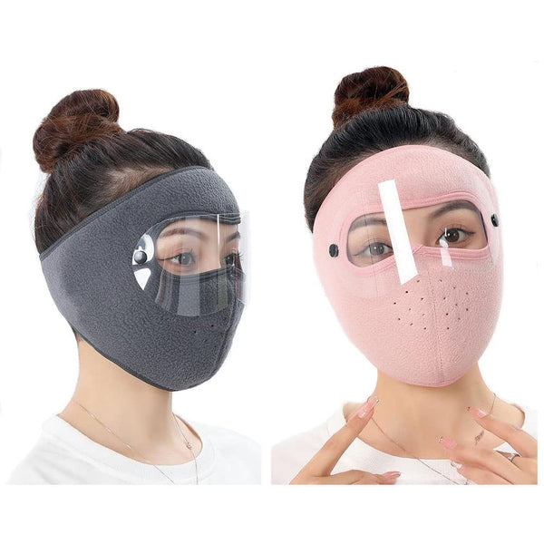 6 x Brand New A xeumei 2 Pack Windproof Balaclava Ski Mask Warm Full Face Mask Women Men Adjustable Face Ears Cover for Cycling Motorcycling Skating - RRP €136.8