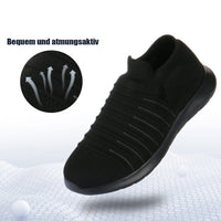 1 x Brand New Ranberone Men s Fashion Sneakers Lightweight and Breathable Sports Shoes Outdoor Multisport Shoes All Black 44 - RRP €51.6