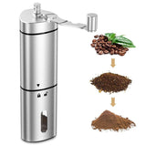 1 x Brand New Manual coffee grinder made of stainless steel, espresso grinder, adjustable coffee grinder with ceramic grinder, camping hand coffee grinder for outdoor, manual coffee grinder, coffee grinder hand precise grinding adjustment - RRP €20.4