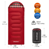 1 x RAW Customer Returns KingCamp Soft Warm Flannel Sleeping Bag, Ultralight Winter Children s Bag, for Children, Sleeping Bag, Blanket for Outdoor Camping Travel - RRP €39.95