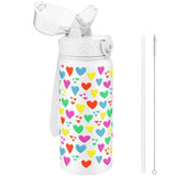 1 x RAW Customer Returns GOPPUS Children s Drinking Bottle 550ml Stainless Steel Bottle with Straw and Leak-Proof Lid Suitable for Carbonated Drinks Sports BPA-Free Water Bottle Boys Girls - RRP €18.14