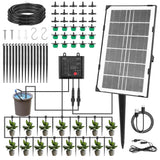 1 x RAW Customer Returns Zinueen Solar Irrigation System, Self-Watering System Professional, Automatic Garden Irrigation with 12 Timer Modes 15 m Hose for Garden, Balcony Plants, Outdoor Potted Plants - RRP €35.42