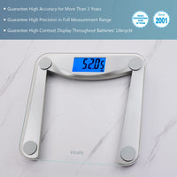 1 x RAW Customer Returns Vitafit body fat scales, personal scales with APP, body analysis scales with Bluetooth, scales for people with body fat and muscle mass, BMI, protein, BMR, silver - RRP €22.76