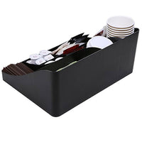 1 x RAW Customer Returns Vencer Cuby Breakroom 10 Compartment Conditioner Holder, Coffee and Tea Bag, Black, VCO-001 - RRP €24.99