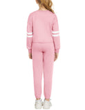 1 x RAW Customer Returns Arshiner children s clothing set, girls suit, sports suit, jogging suit, tracksuit, clothing set, two-piece leisure suit, 110, 116, pink, 120 - RRP €24.0