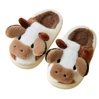 1 x RAW Customer Returns papasgix Cow Slippers Cow Slippers Unisex Fluffy Women Men Plush Animals Slippers Cute Cartoon House Slippers Winter Cozy Warm Shoes Indoor Girls Women - RRP €18.14