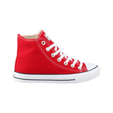 1 x RAW Customer Returns Elara Unisex Sneakers Sports Shoes High Top Chunkyrayan P 014-A Red-39 - RRP €25.95