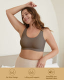 45 x Brand New Niidor Women s Seamless Wireless Bra Soft and Comfortable Daily Bras Sleep Bras Leisure Bras Yoga Bra-Coffee Grey-L - RRP €1214.55