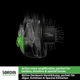 1 x RAW Customer Returns Sordin Pro-X LED hearing protection - 75302-X-08-S - active hunting hearing protection - EN 352 - gel cushion, camo band camo capsule - RRP €299.9