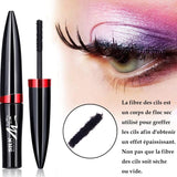 2 x Brand New 4D Mascara Mascara, 4D Silk Fiber Mascara, Mascara with Fiber Set, 4D Silk Mascara Waterproof, Eyelash Extension Waterproof Black Longer Thicker Eyelashes - RRP €19.12