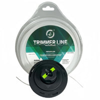 1 x RAW Customer Returns LADAMI line head for brush cutter two-line cutting M8x1.25 lawn trimmer head mowing head with 50 m 2.4 mm lawn trimmer lines, compatible with M8 1.25 right-hand thread lawn trimmer - RRP €22.18