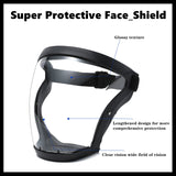 1 x RAW Customer Returns Anti-Fog Protective Full Face Shield, Reusable Super Face Protective Cover, HD Durable Adjustable Face Visor - RRP €31.25