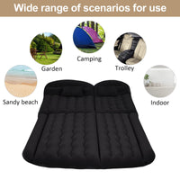 1 x RAW Customer Returns Sinbide Inflatable Mattress with Built-in Pump, Quick Inflation Deflation, Inflatable Bed with Comfortable Coating, Ideal for Travel, Camping, Hiking Black  - RRP €30.0