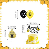 4 x Brand New PRATYUS Mommy to Bee Baby Shower Decorations, Bumblebee Party Supplies with Mommy to Bee Banner, Cake Toppers, Balloons for Birthday Gender Reveal Party with Honey Bee Themes - RRP €48.88