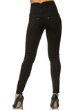 1 x RAW Customer Returns Elara Damen Jeans Stretch Skinny High Waist Chunkyrayan EL60 Schwarz-42 XL  - RRP €28.94