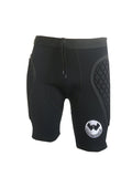 1 x RAW Customer Returns Walter Goalkeeper Shorts, Impact Model, with Side Protections, Black Color Black, XS  - RRP €34.33