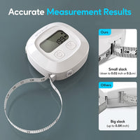 1 x RAW Customer Returns arboleaf Smart Body Measuring Tape with App, Bluetooth Tape Measure for Body Measurements, Locking Mechanism, Retractable, Body Measuring Tape for Weight Loss, Measure Girth Length, CM Inch - RRP €29.99