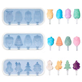 2 x Brand New 3 Pack Reusable Silicone Popsicle Molds Cartoon Shape, BPA Free Baby Ice Cream Molds with Lid and Silicone Handle for Homemade Popsicles and Ice Cream - RRP €22.96