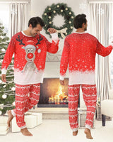 1 x RAW Customer Returns Christmas pajamas family set, red reindeer Christmas pajamas men, Christmas pajamas couples, matching pjs couple, family Christmas pajamas set, Christmas pajamas family set, pajamas Christmas men-L - RRP €25.96