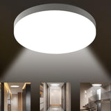 1 x RAW Customer Returns LED ceiling light, 20W ceiling light with radar motion detector, LED ceiling light bathroom 6500K 1800LM round IP54, round ceiling light for hallway, garage, stairs, balcony, storage room, basement - RRP €14.15