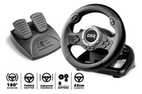 1 x RAW Customer Returns JINSHU GTR RACING WHEEL - INDECA Racing Wheel with Pedals compatible with Playstation 4, Playstation 3, Switch and PC  - RRP €70.13