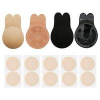 1 x Brand New Adhesive Bra Push Up Self-Adhesive Strapless 2 Pairs Bra Backless Invisible Bra Nipple Cover Bra Nipple Pads Silicone Adhesive Bra Push Up Self-Adhesive for Backless Dress 5 Pairs Breast Stickers - RRP €6.24