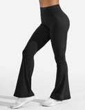 1 x RAW Customer Returns ZAAYO Flared Leggings Women High Waist Slim Fit Flared Leggings Soft Breathable Yoga Pants Booucut Flared Pants Suitable for Yoga Fitness Casual Work Dance Black XL - RRP €28.22