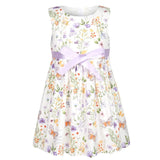 1 x Brand New SMILING PINKER Girls Cotton Butterfly Dress Summer Party Dress Purple 2-3 Years - RRP €24.0