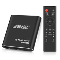 1 x RAW Customer Returns AGPTEK Mini 1080P Full HD Digital Media Player Media Player with Remote Control for MP3, WMA, OGG, AAC, FLAC, APE, AC3, DTS, ATRA - RRP €47.99