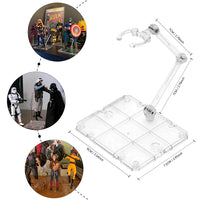 1 x RAW Customer Returns XISTEST Figure Stand, Action Figure Stand, Action Figure Stand Figure Holder Action Figure Stand Stand with 1 Piece Screwdriver, Clear 5PCS  - RRP €18.14