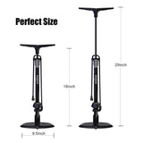 1 x RAW Customer Returns Bike Floor Pump, Floor Bicycle Pump with Presta Schrader Valves Bicycle Pumps Multipurpose 170psi Portable High Pressure Pump for Bikes and Balls - RRP €18.99