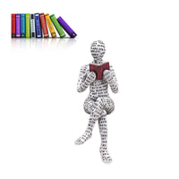 1 x RAW Customer Returns AIYONG Reading Woman, Figurine Decoration for Shelf, Small Reading Women Shaped Sculpture, Abstract Reading Figure, Resin Figure Innovative Sculptures for Bedroom, Bookshelf, Desk, Office - RRP €20.4