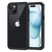 1 x RAW Customer Returns Lanhiem for iPhone 15 Case, IP68 Waterproof Cell Phone Case iPhone 15 Case 360 Degree Full Body Protective Case, Shockproof Dustproof Outdoor Armor Case with Built-in Screen Protector, Black - RRP €24.99