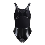 1 x RAW Customer Returns LEOHEX Crystal Diamond Starlight One Piece Swimsuit Shiny Wetlook Enamel Swimwear Slim Bodysuit Monokini Swimsuit M,Black  - RRP €34.27